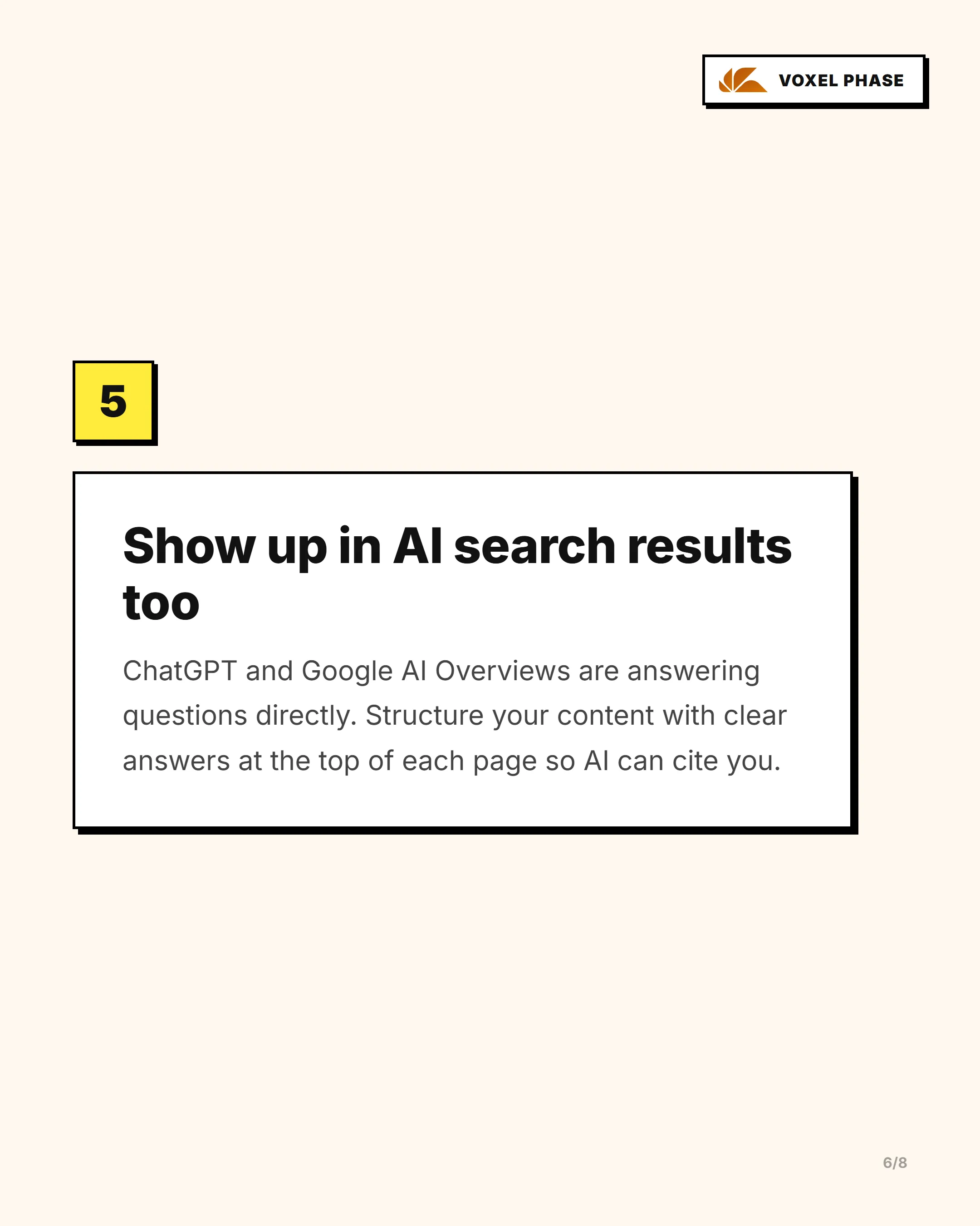 5 Steps to Get Found on Google in 2026 5 Steps to Get Found on Google in 2026: slide 6 of 7