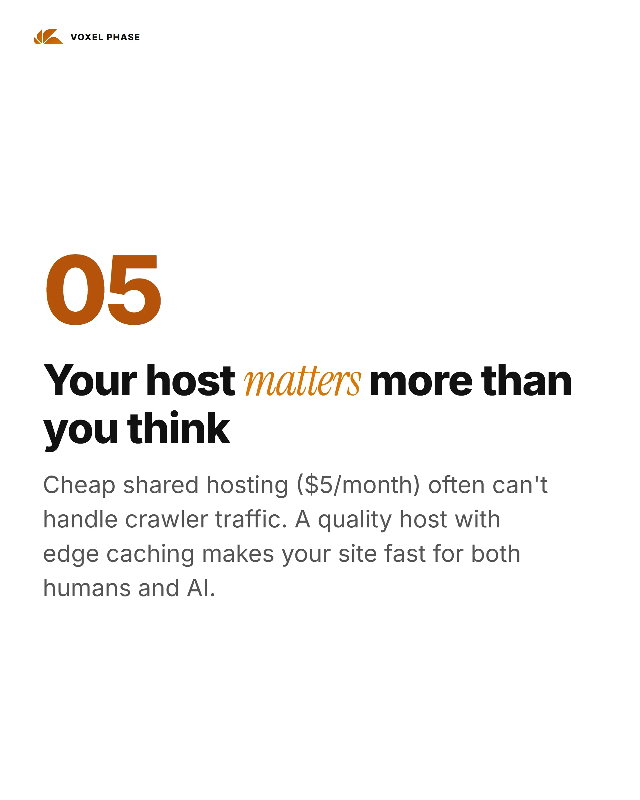 AI Search Engines Ignore Slow Websites AI Search Engines Ignore Slow Websites: slide 6 of 7