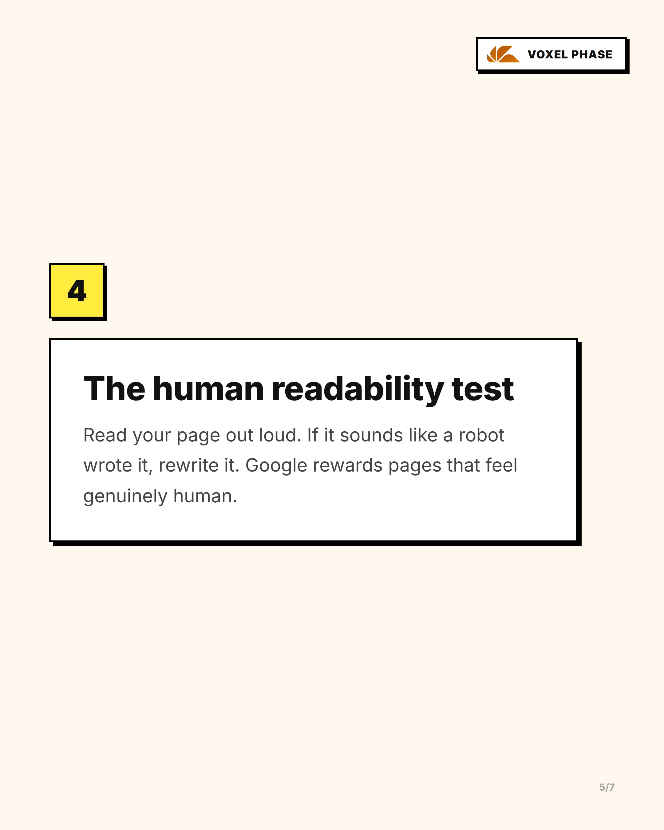 The Anti-AI Slop Checklist The Anti-AI Slop Checklist: slide 5 of 6