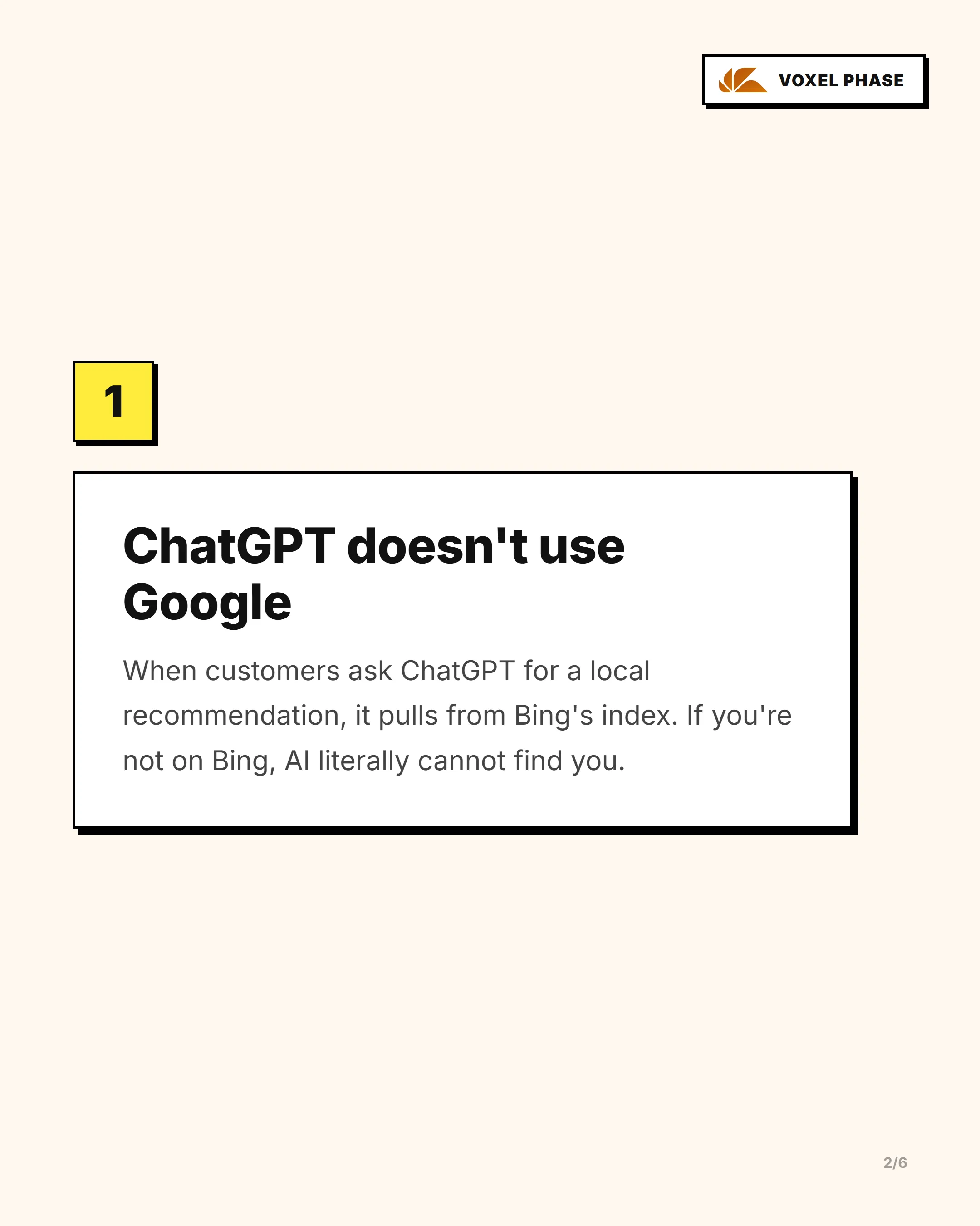 Why ChatGPT Is Ignoring Your Business Why ChatGPT Is Ignoring Your Business: slide 2 of 5